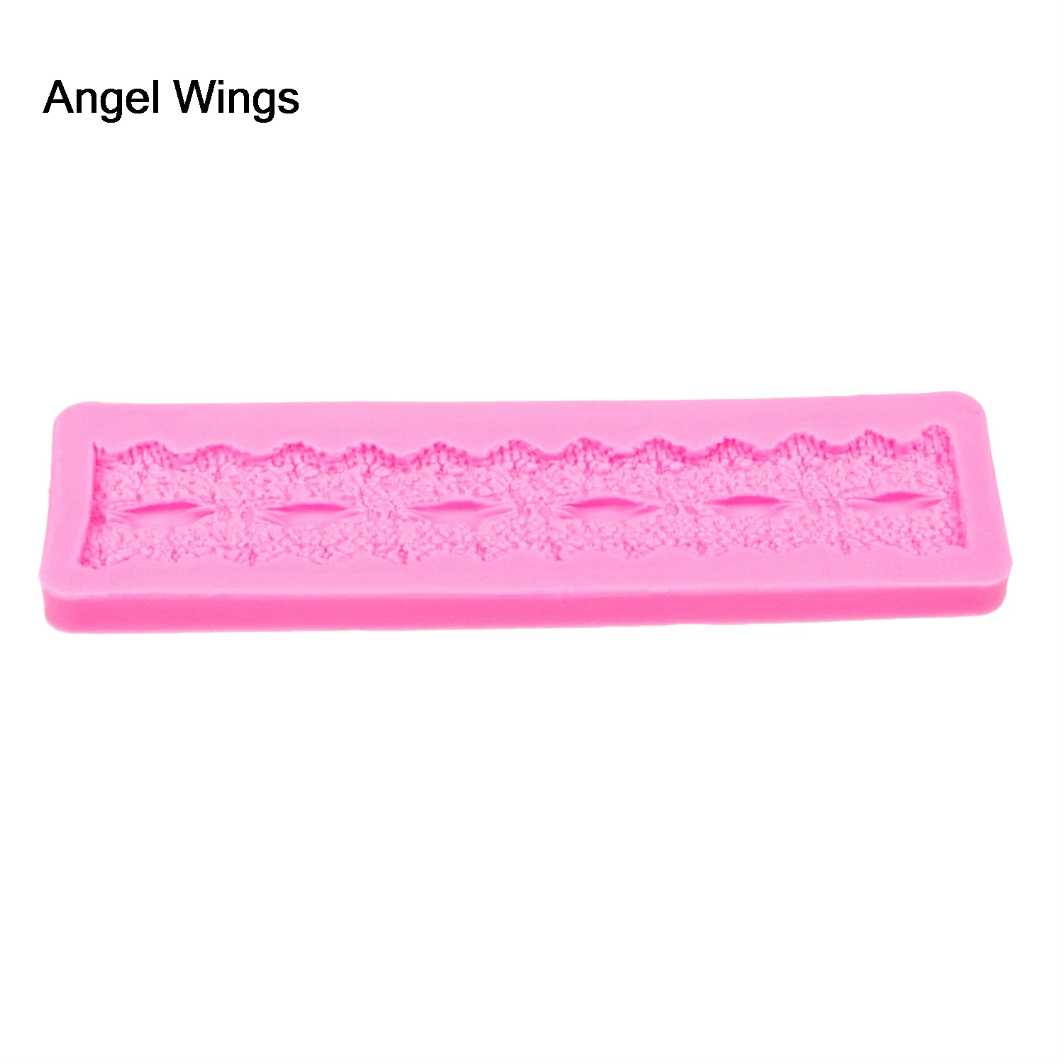 Angel Wings пищевая 3D форма для помадки силиконовая торта кружевная обратного