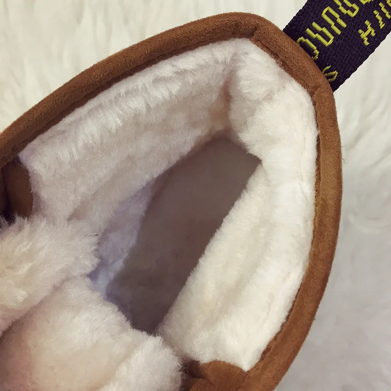 Lzzf/2018 зимние модные меховые женские ботильоны Peluche водонепроницаемые черные