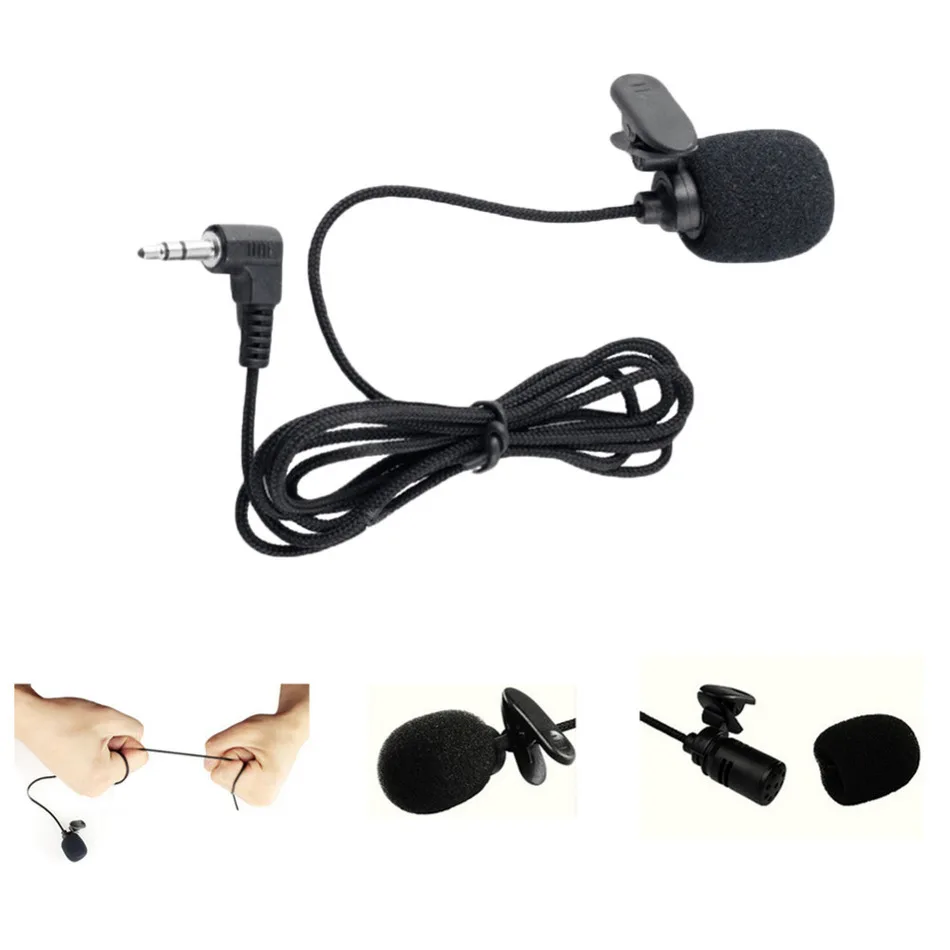 Universal Portable 3.5mm Mini Headset Microphone Lapel Lavalier Clip for Lecture Teaching Conference Guide Studio Mic | Электроника