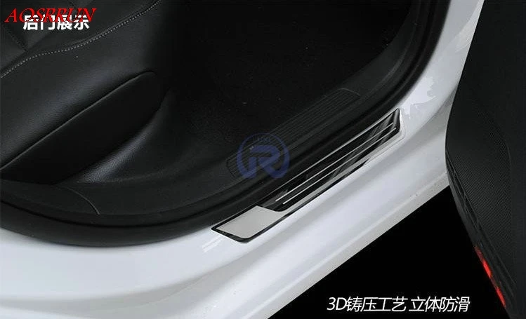 Накладка на порог из нержавеющей стали для Фольксваген Гольф 7 mk7 R 2013 автомобильные аксессуары автостайлинг