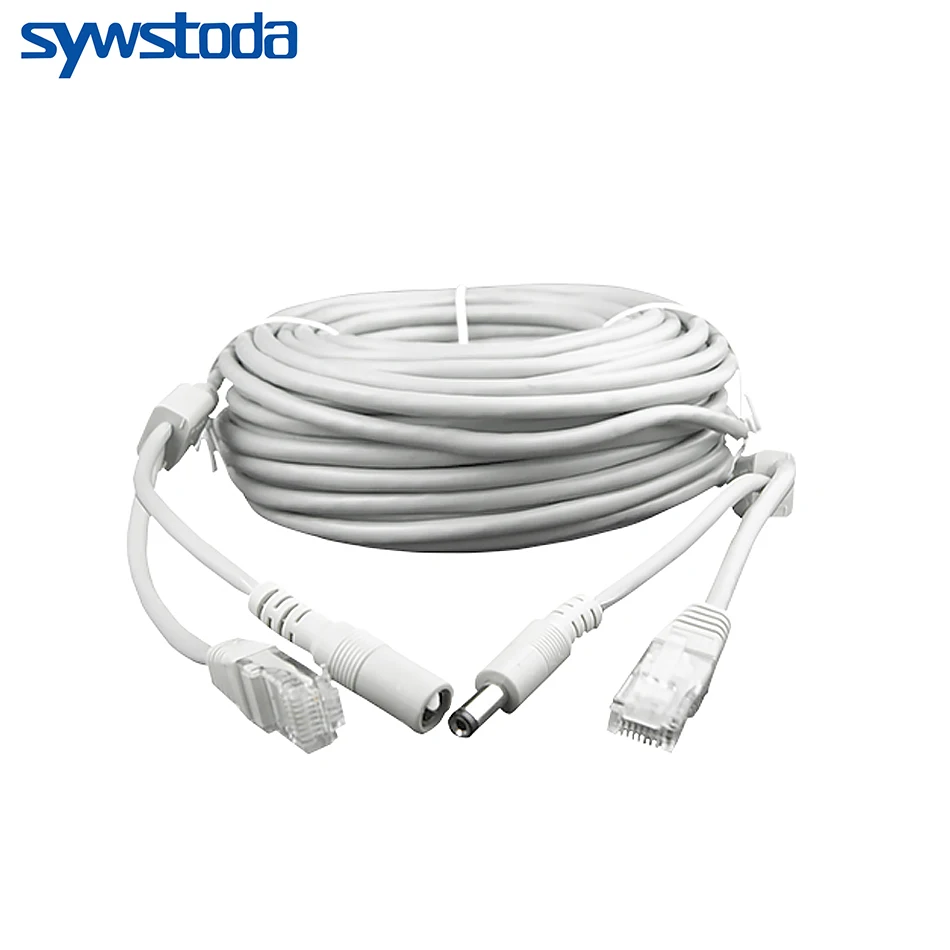 Ethernet кабель RJ45 для системы видеонаблюдения Cat5e постоянного тока интернет сети Cat5