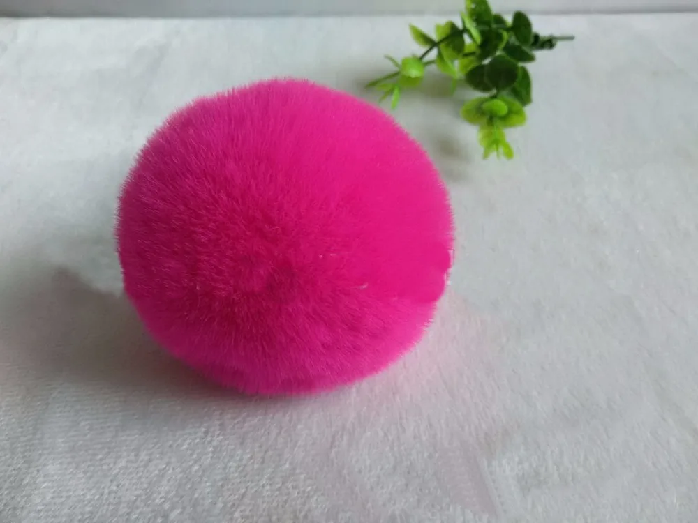 Помпоны с помпоном 6 см помпоны из искусственного кроличьего меха мягкие