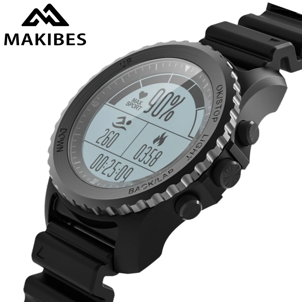Makibes G07 gps часы Спорт Смарт часы Для мужчин Для женщин Водонепроницаемый подводное плавание несколько спортивный режим сердечный ритм gps Bluetooth Smartwatch