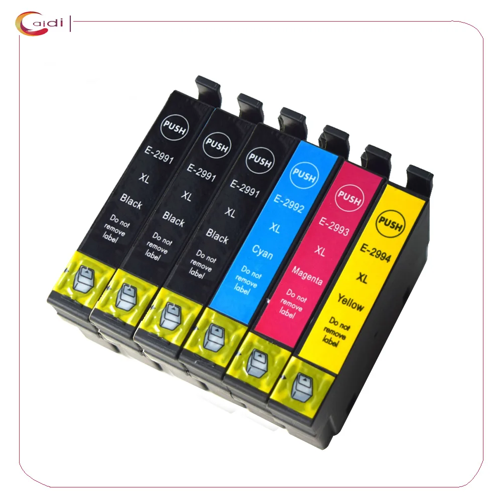 6 упаковок (3bk 1c 1 m 1y) T29 29XL T2991 T2994 чернильный картридж совместимый для Epson XP 235 332 335 432