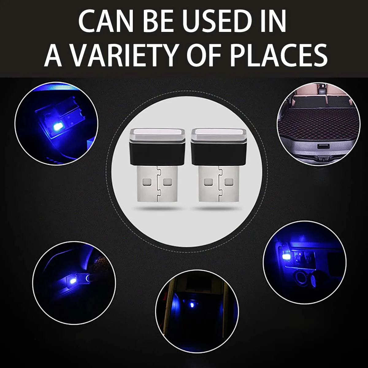 Дропшиппинг мини-светодиод машины светильник для салона автомобиля USB