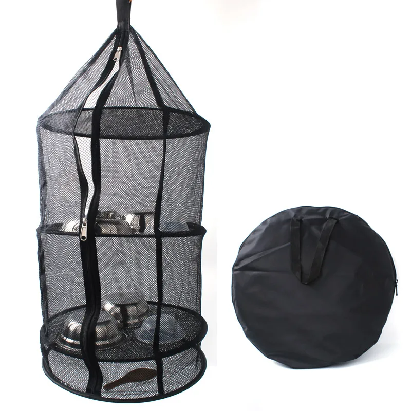 

outdoor folding drying net four-tier storage basket cutlery fruits and vegetables drying rack drying fish cage