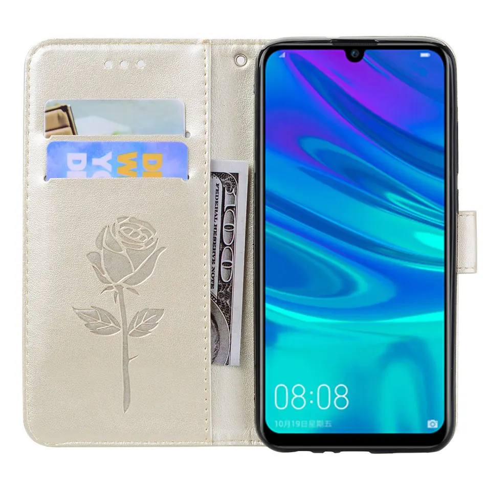 Ретро 3D розовый чехол с цветами для samsung Galaxy A10 A20 A30 A40 A50 A60 A70 S10 S9 S8 A6 A7 A8 плюс Чехол-книжка с бумажником в D17E