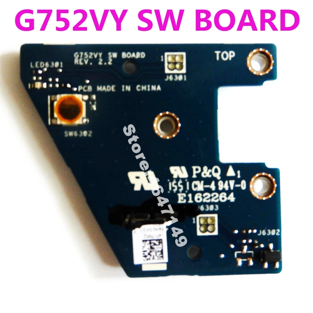 G752VY SW плата для ASUS ROG G752V G752VL G752VS G752VT G752VM DC разъем питания переключения кнопка