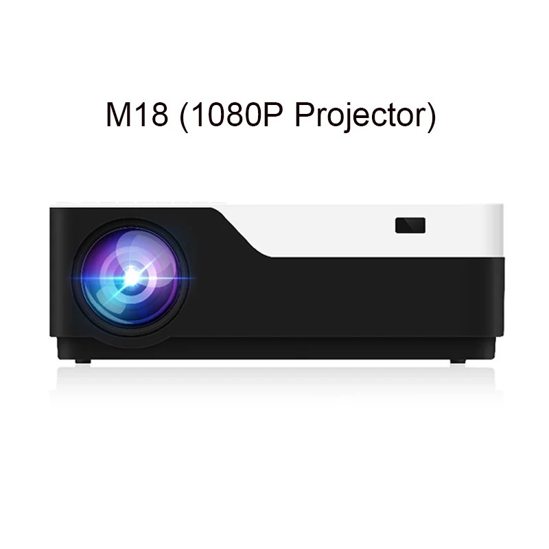 M18 Projector SmartIdea FULL HD 1080P проектор 1920x1080 пикселей светодиодный 5500 люмен проектор домашний кинотеатр Видеопроектор HDMI USB VGA AV - Цвет: M18 Projector