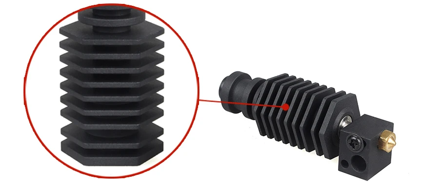 XCR-BP6 3d принтер части высокой температуры E3D V6 Hotend J-head ABS нейлон PETG высокотемпературный материал нагреватель печатающая головка
