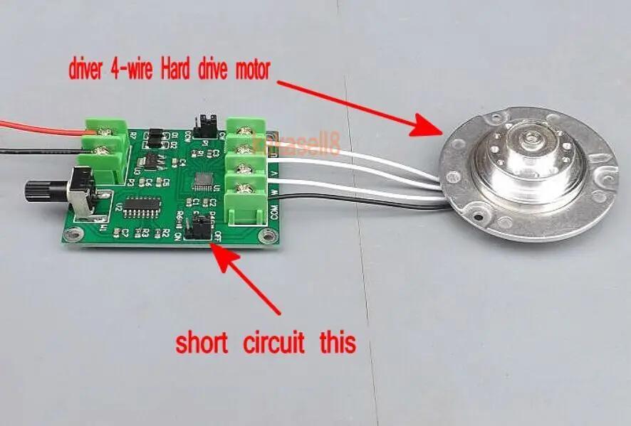 5 V-12 V DC бесщеточный контроллер платы драйвера двигателя для мотора жесткого диска 3/4 провод