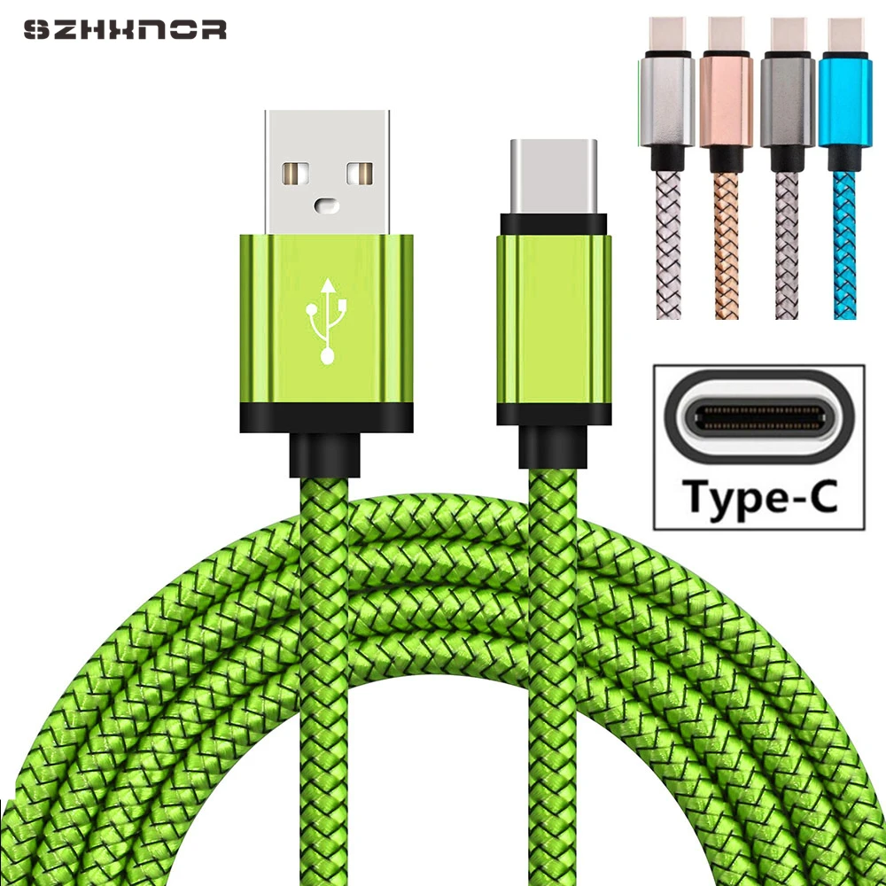 Плоский usb type-C кабель зарядного устройства для samsung S9 S8 USB-C кабель type-c для Xiaomi Mi 8 6 a2 Pocophone F1 Honor 10 8