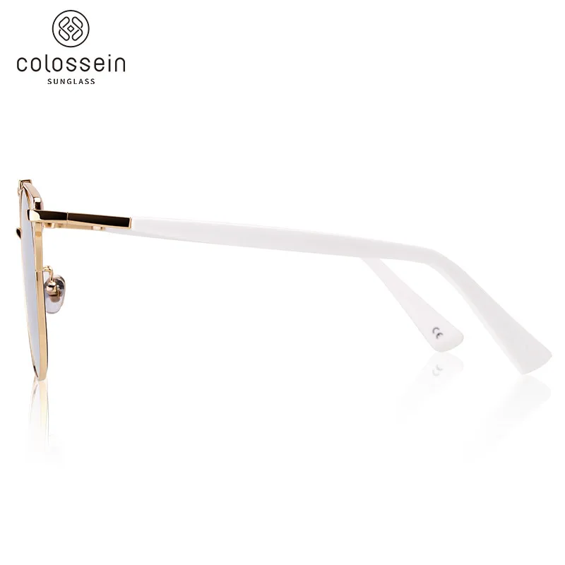COLOSSEIN Pinglas Новые Солнцезащитные очки женские кошачьи зеркальные UV400 Защитные