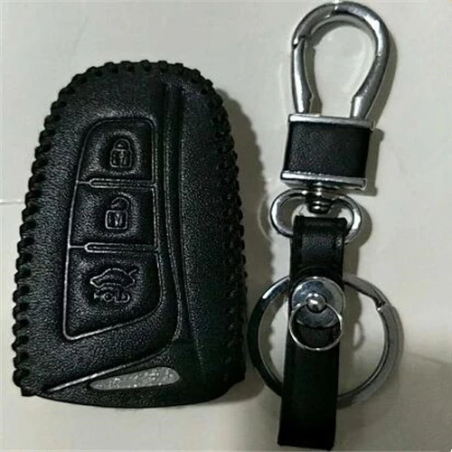 G Type black thread Чехол для ключей, автомобильный кошелек, чехол для ключей, брелок для ключей, авто ключ, смарт-аксессуары из ПУ, товары для стайлинга hyundai Creta ix25-17 - Название цвета: G Type black thread