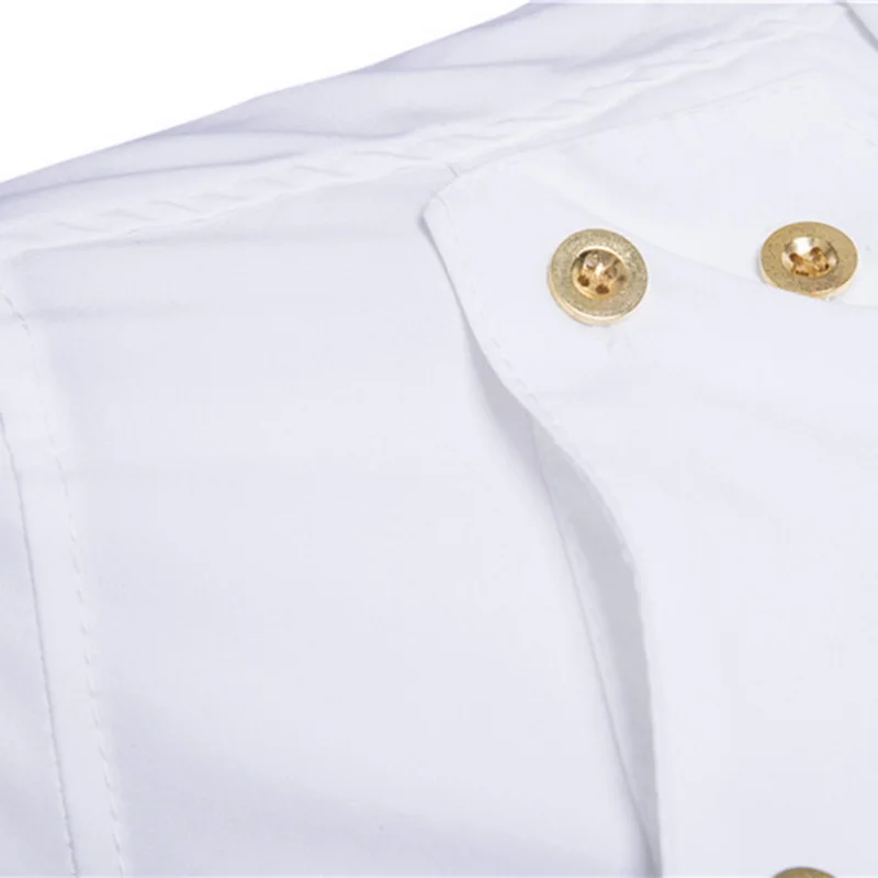 Мужская рубашка CYSINCOS повседневная облегающая двубортная гавайская с длинным