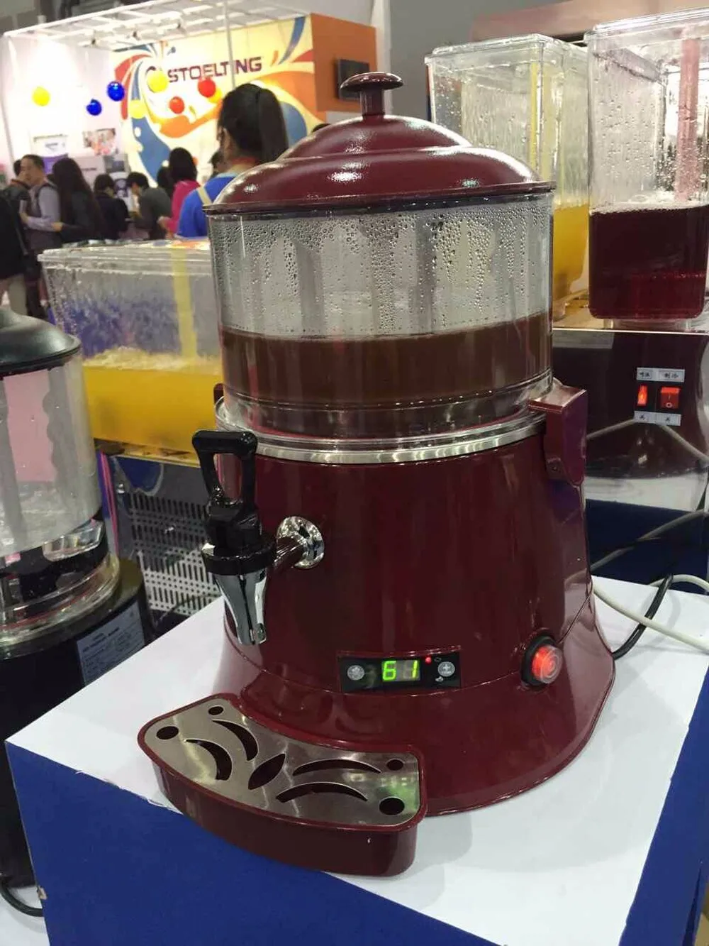 10L Горячая диспенсер для шоколада машина Коммерческая Шоколадный кофе Коко MilkTea машина Электрический Система нагрева 110 V-240 V