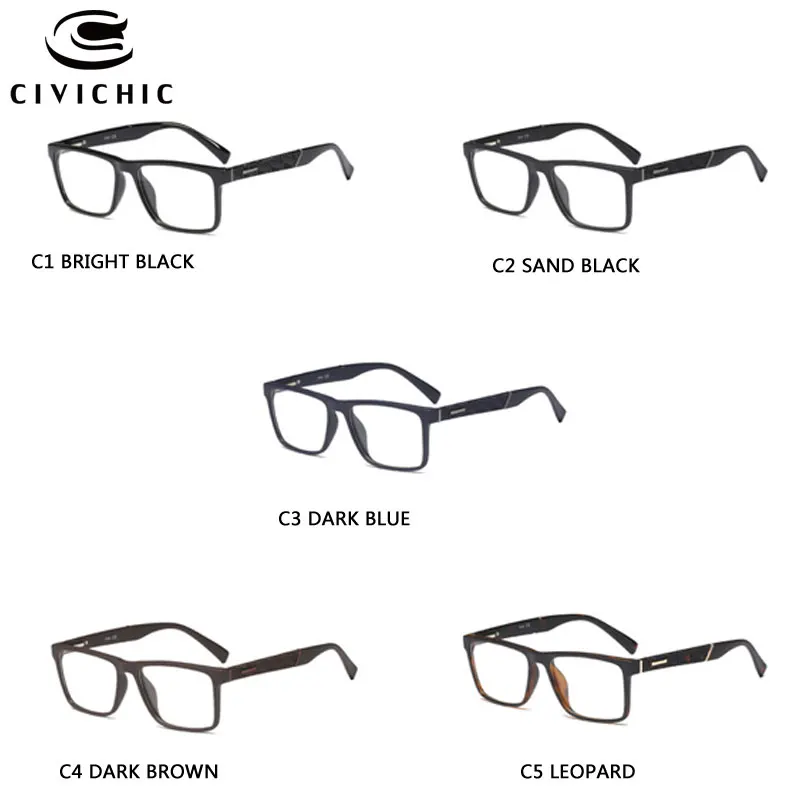 Оправа для очков Chic TR90 женщин и мужчин деловые повседневные Простые очки ретро