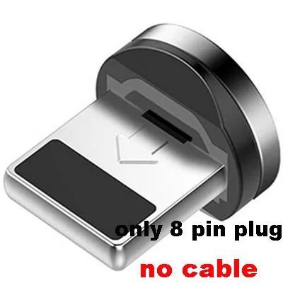 Магнитный зарядный кабель type-C для Apple, Micro usb type-C, телефонный кабель для iPhone X, 7, 8, 6, для samsung, Xiaomi, магнитный кабель для зарядки - Тип штекера: For iPhone plug