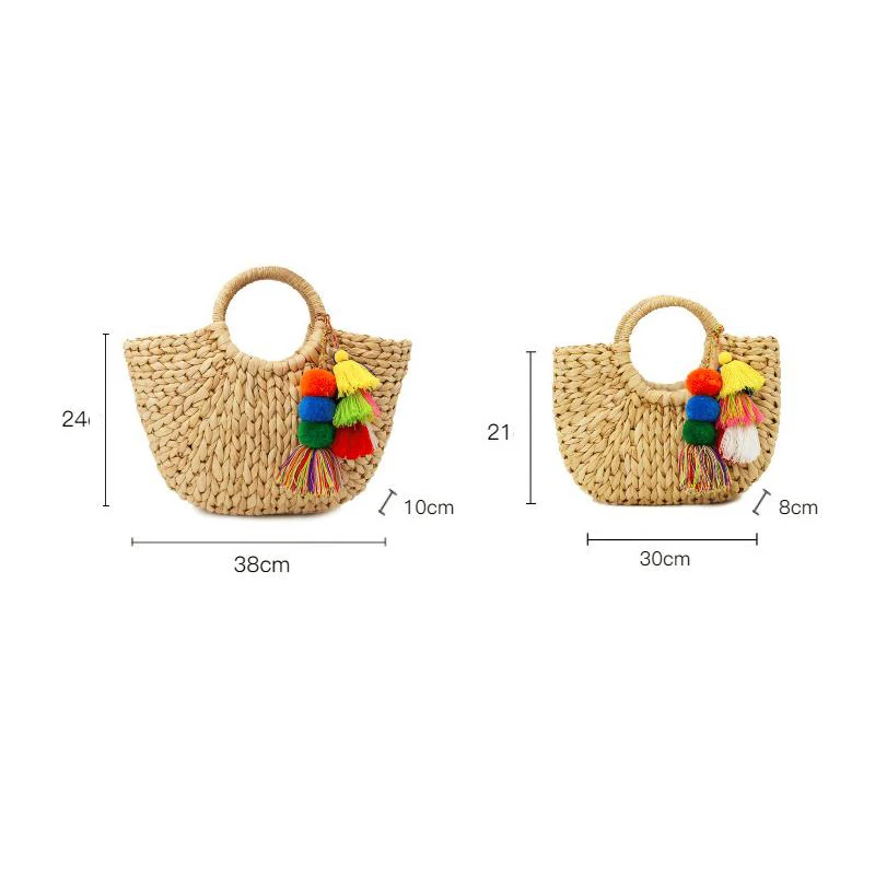 XMESSUN высокое качество пляжная сумка соломенные сумки ведро летние с кисточками