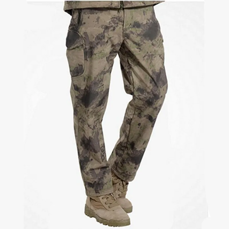 Мужские камуфляжные штаны LIS ALICES зимние тактические из мягкой кожи акулы