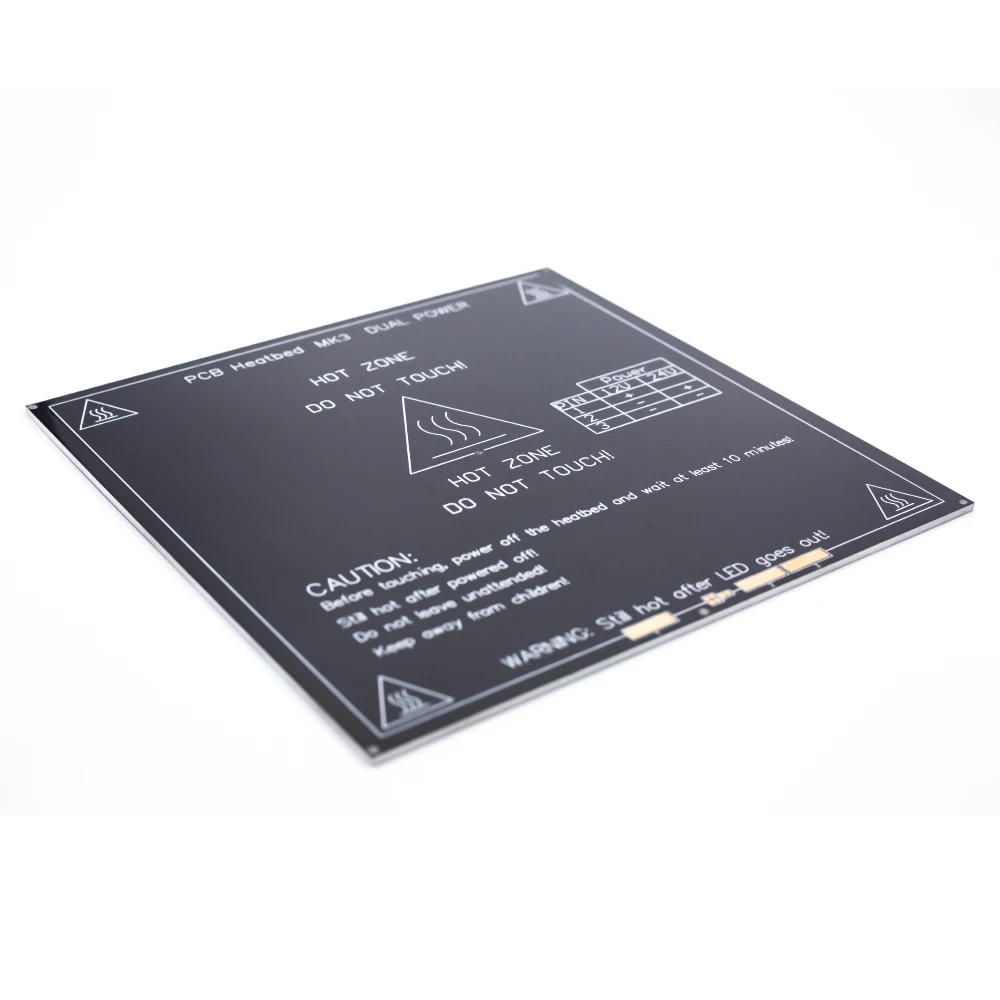 Модернизированный MK2B с подогревом плата PCB Запчасти обогрев двойная 12 V 24 Красный