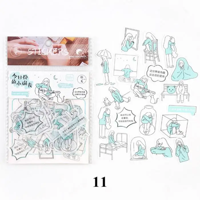 Новые поступления 40 листов/упаковка DIY шаблон люди жизни стикер с китайскими словами офисные школьные канцелярские товары дневник в стиле Скрапбукинг