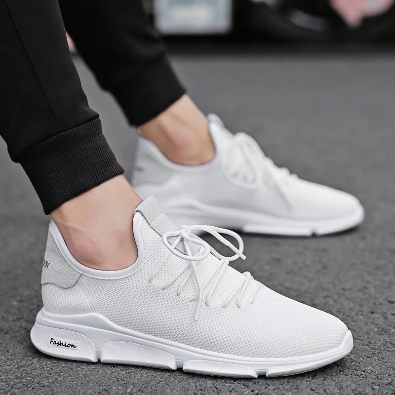 Мужская и женская повседневная обувь дышащие кроссовки на шнуровке высокое