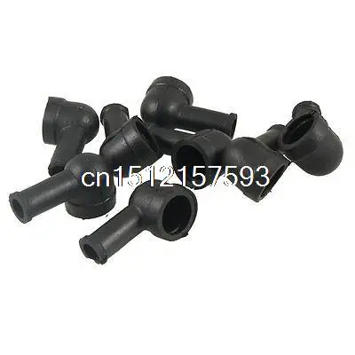 8 черных курительных трубок в форме ПВХ изоляционные клеммы для аккумуляторов