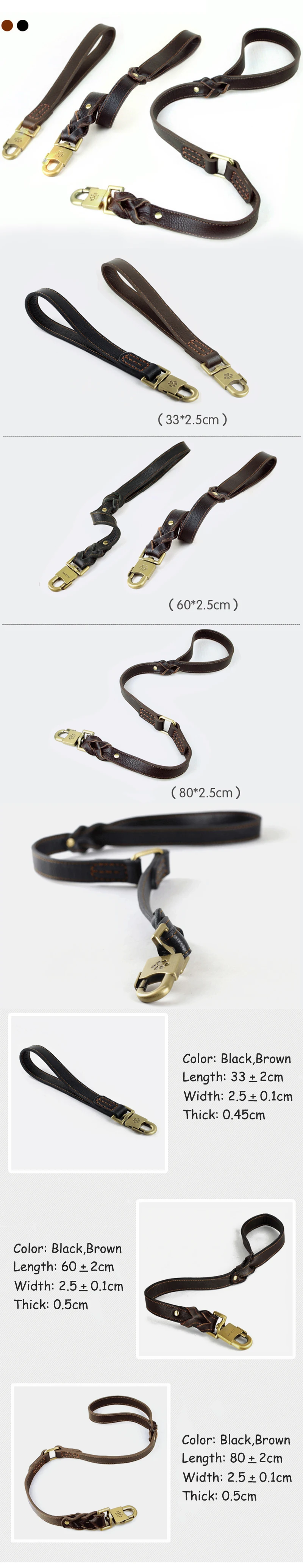 Элегантный ошейник из натуральной кожи для собак, поводок для маленьких и больших собак, прочный ошейник, поводок для тренировок на открытом воздухе, веревка, товары для домашних животных