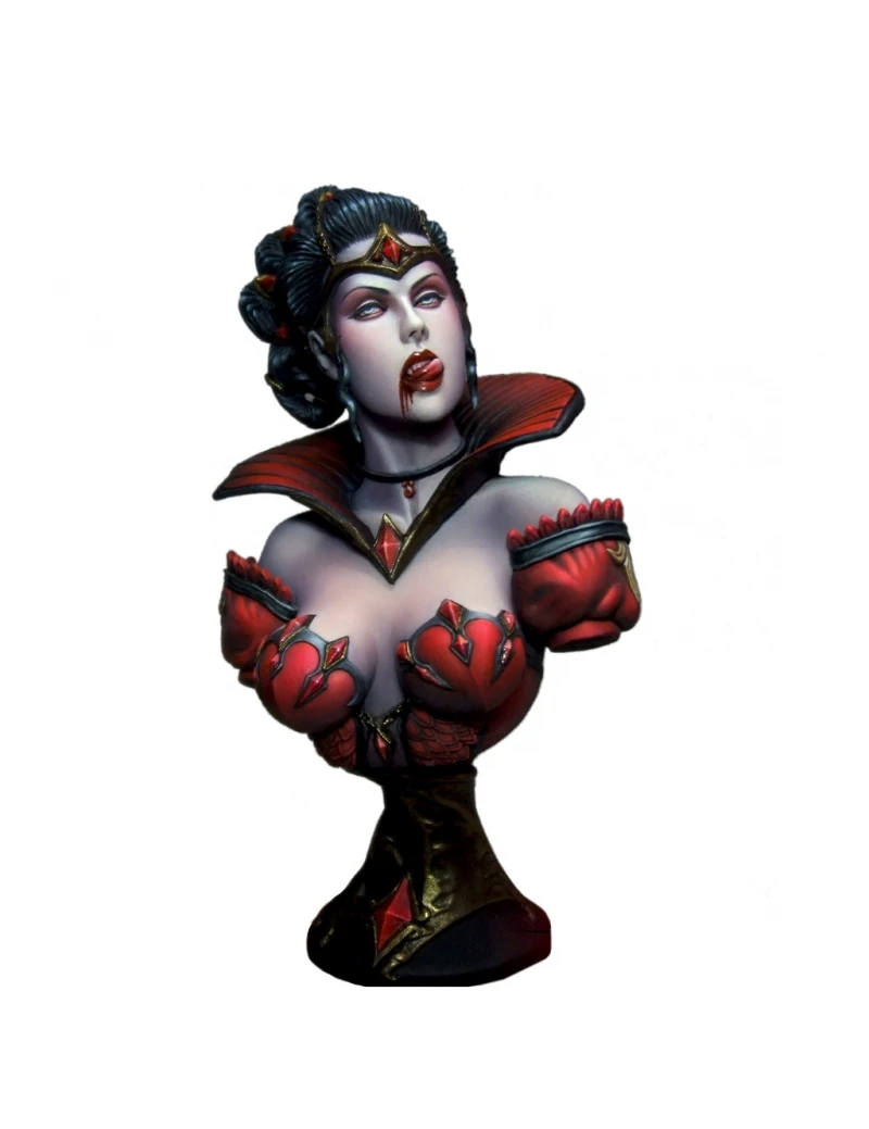 1/10 Kharis-zombie Невеста красное пальто бюст игрушка Смола модель миниатюрный комплект Unassembly Неокрашенный