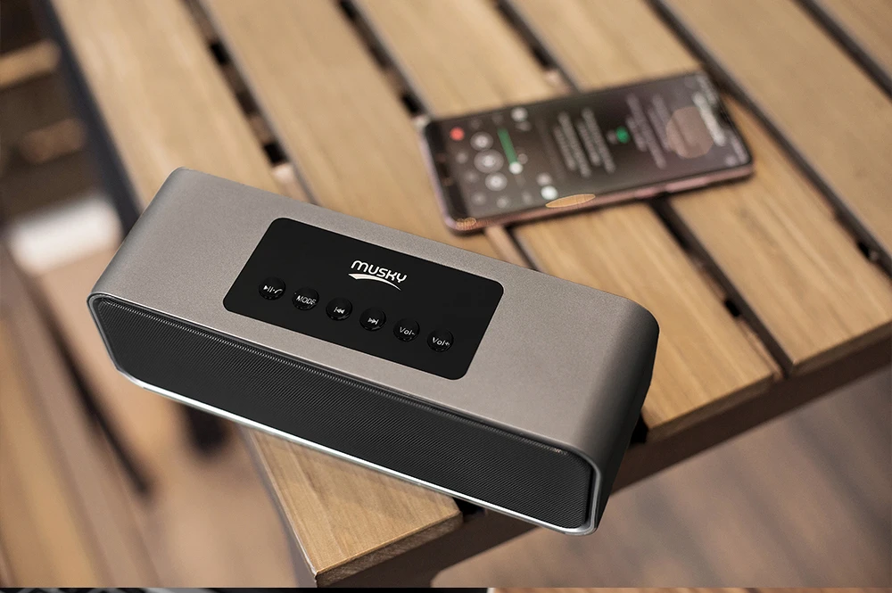 DY22L беспроводной HIFI Bluetooth динамик портативный радио сабвуфер будильник звук 3D стерео музыка объемный поддержка TF AUX