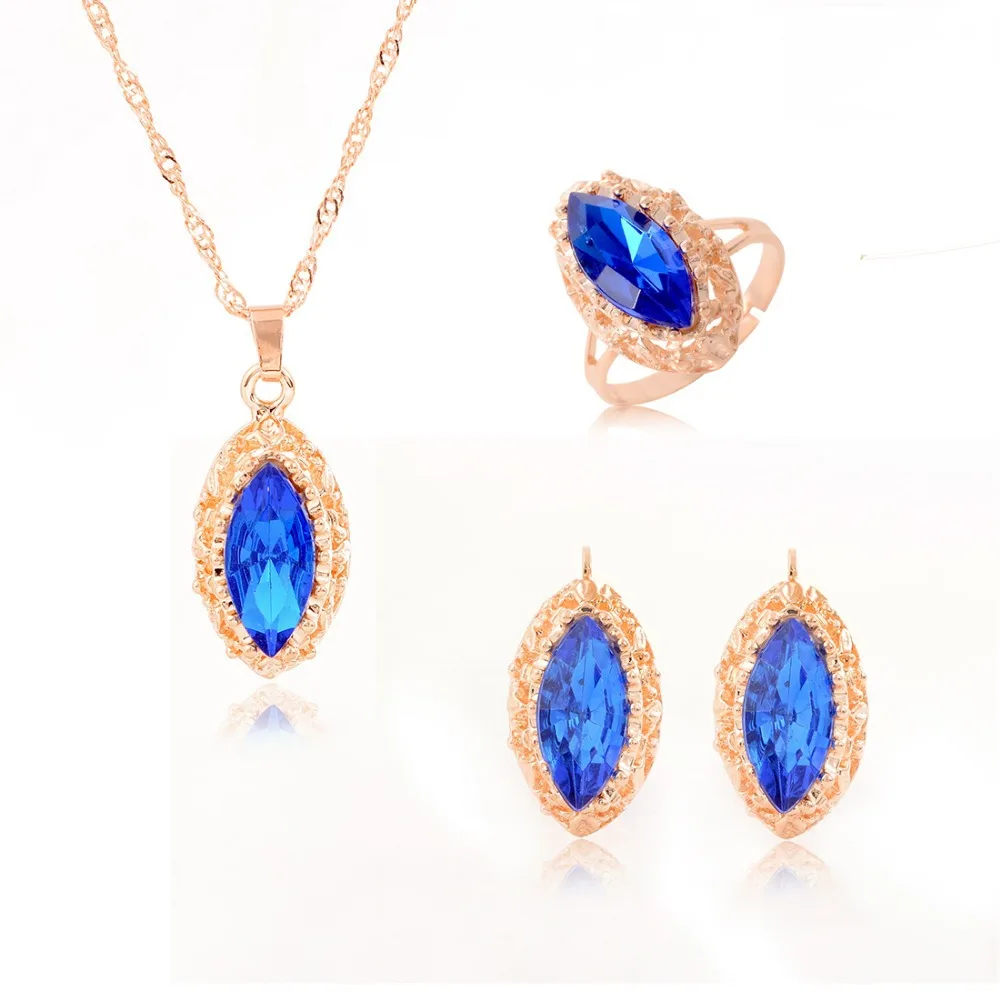 Комплект из колье и серёг с австрийским кристаллом|austrian crystal jewelry set|jewelry sets for