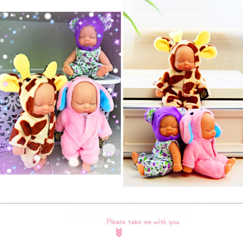 Детские куклы Плюшевые Bjd bebe Кукла реборн брелок игрушка для детей девочки Рождественский подарок ПВХ дети Новорожденные игрушки суставы могут перемещаться