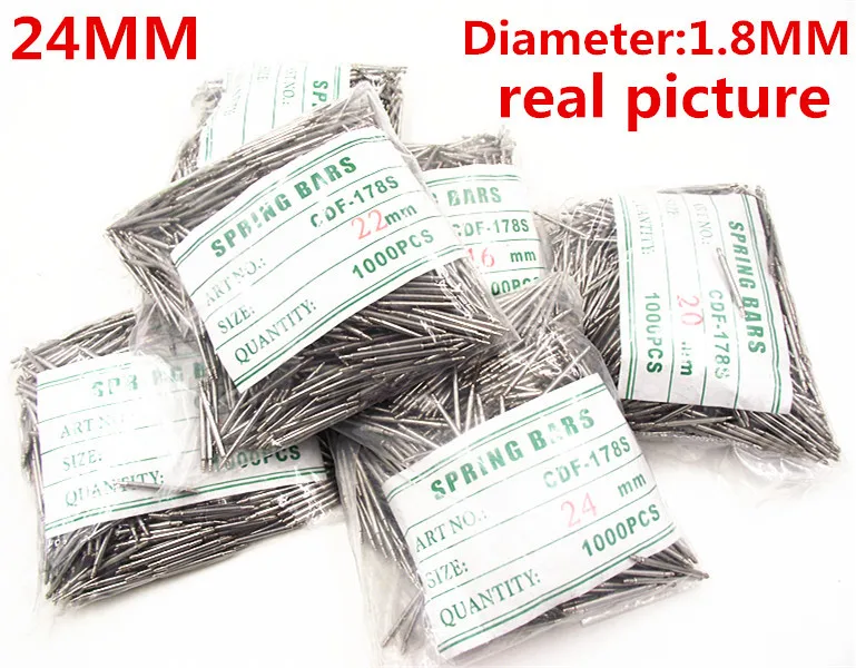 

Wholesale 1000PCS / bag High quality watch repair tools & kits 24MM spring bar watch repair parts diameter 1.8MM - BS835