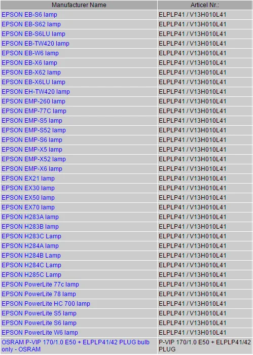 V13H010L41 лампа проектора с корпусом для Epson PowerLite S5/S6/77C/78, EMP-S5, EMP-X5, H283A, HC700