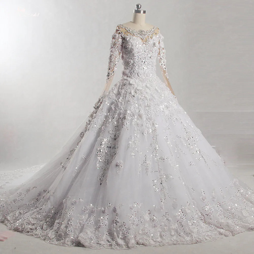 RSW871 2018 роскошный халат с длинными рукавами De Mariee Princesse Luxe|Свадебные платья| |