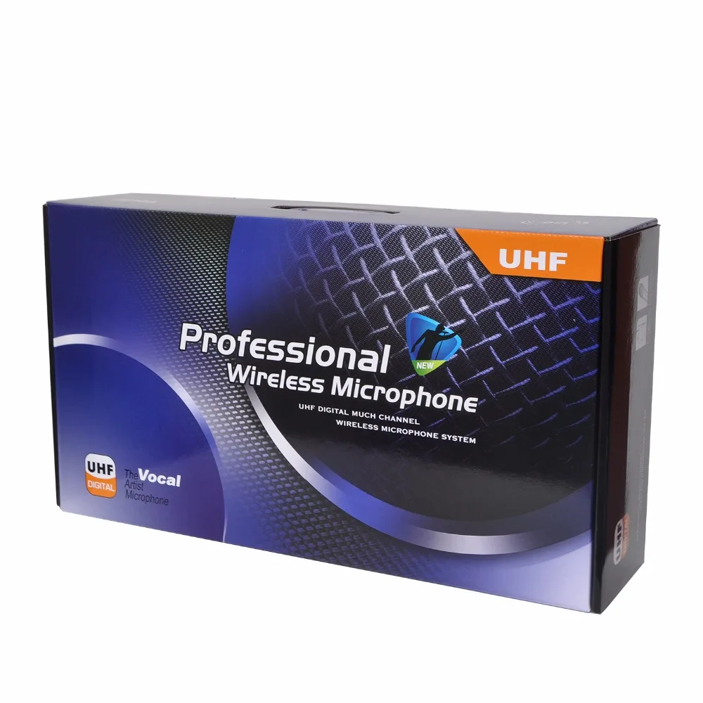 Freeboss 4 канала 4*100 каналов PLL IR частота UHF беспроводной микрофон с 2 металлическими