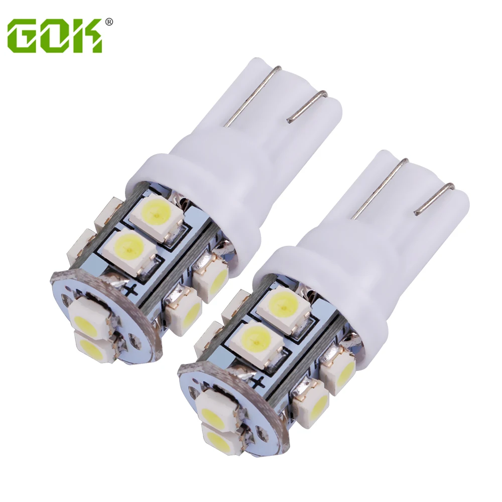 Оптовая Продажа 1000 шт./лот T10 10smd led 1210 194 168 192 W5w Smd t10 10led супер яркий авто