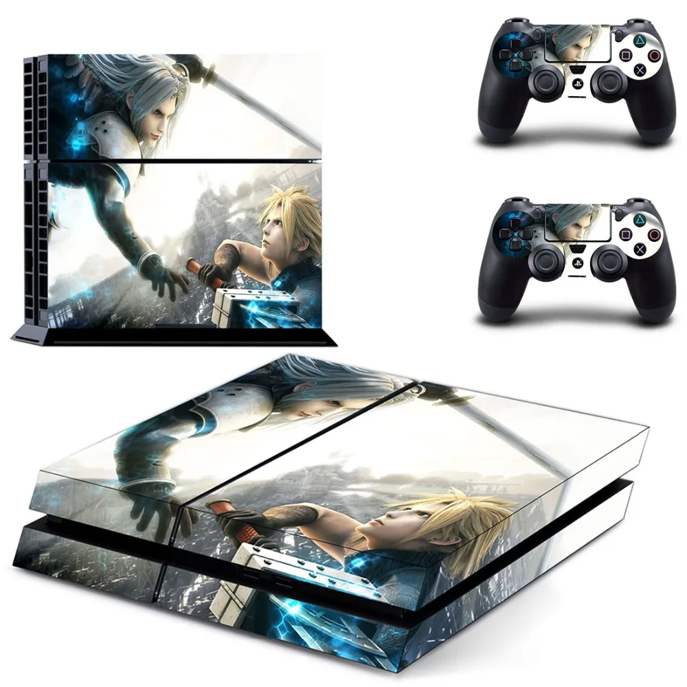 Игра Final Fantasy PS4 наклейка на кожу Виниловая для Playstation 4 консоль и 2 контроллера