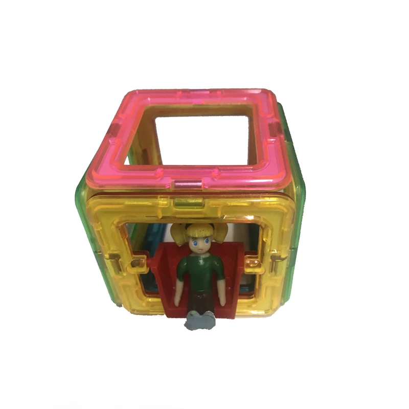 6 шт дизайнерский комплект магнитные стоительные Блоки Образовательные плитки