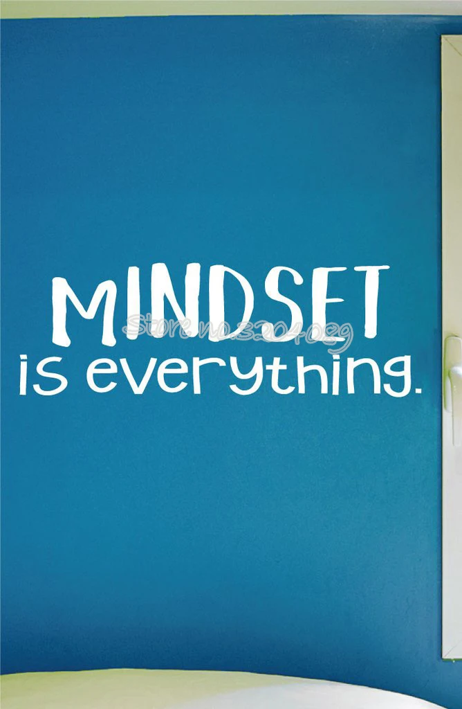 Мотивирующая Настенная Наклейка mindset is all мотивирующая цитата вдохновляющая для