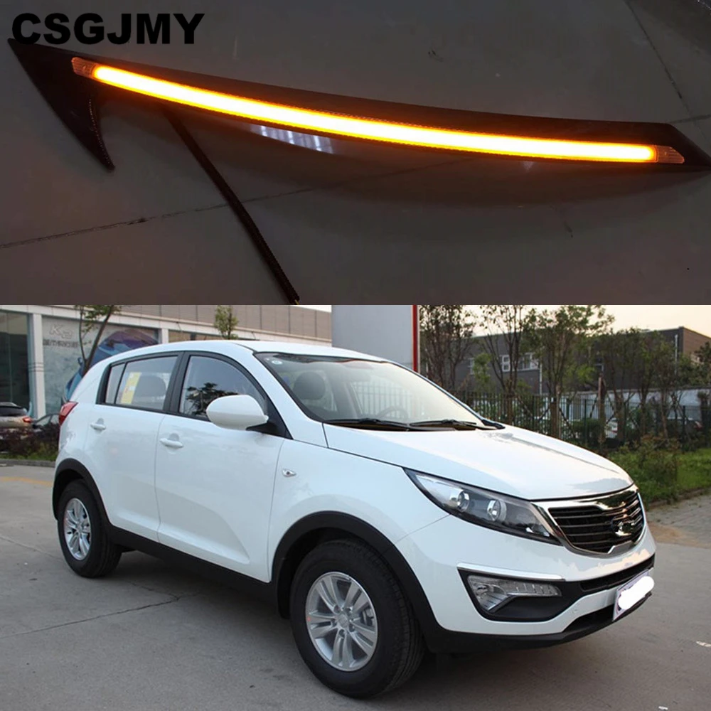 Автомобильный мигающий светодиодный светильник 2 шт. для Kia Sportage 2011 2012 2013 2014 2015