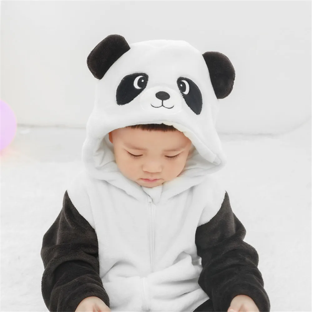 1 Kigurumi/зимняя одежда для малышей с изображением животных; Коричневый медведь; праздничный костюм; От 1 до 3 лет; Детский костюм для костюмированной вечеринки; забавное животное; один предмет; фантазия - Цвет: 1