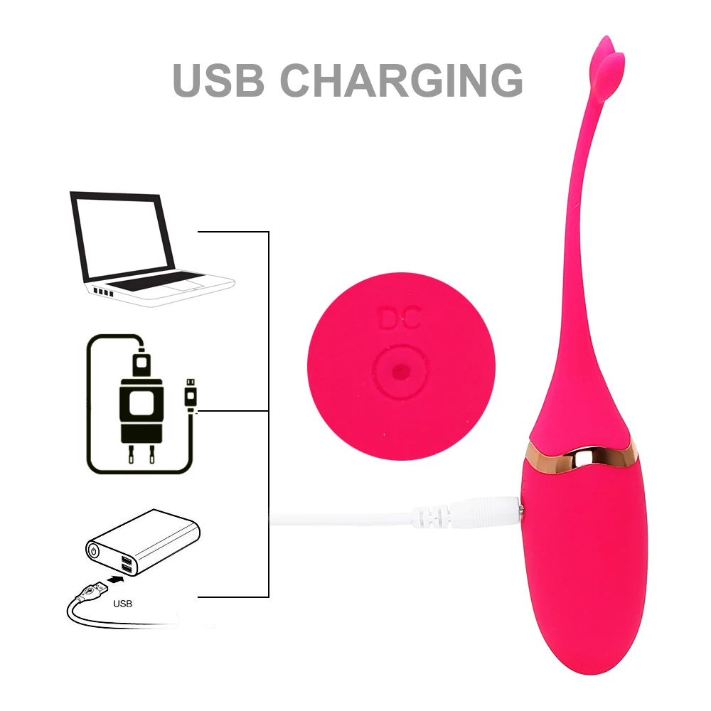 Соло силиконовые вибрационное Яйцо USB Перезаряжаемые упражнения вагинальный