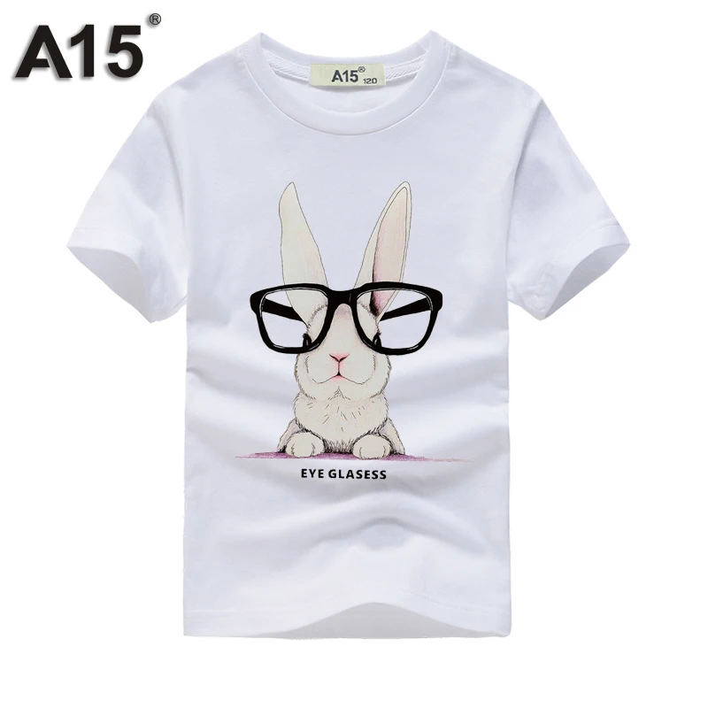 T0014White Футболка для мальчиков, лето, Детская футболка с длинными рукавами и 3D принтом для девочек, футболки, хлопковые футболки на лето, подростковые футболки для 6, 8, 10, 12 лет, A15 - Цвет: T0014White