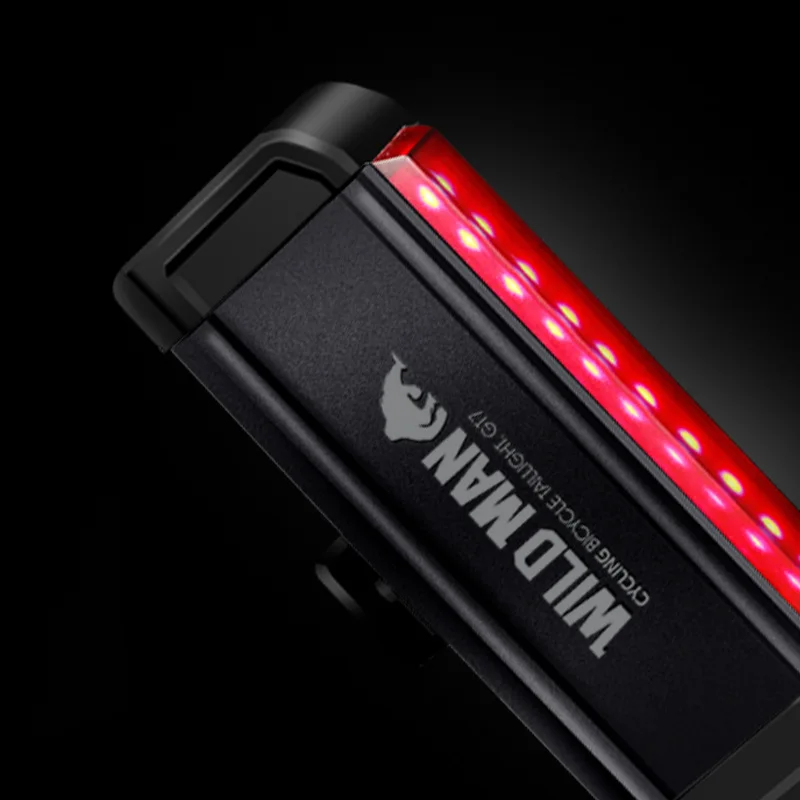WILD MAN USB зарядка велосипедный задний фонарь для велоспорта долгий срок службы