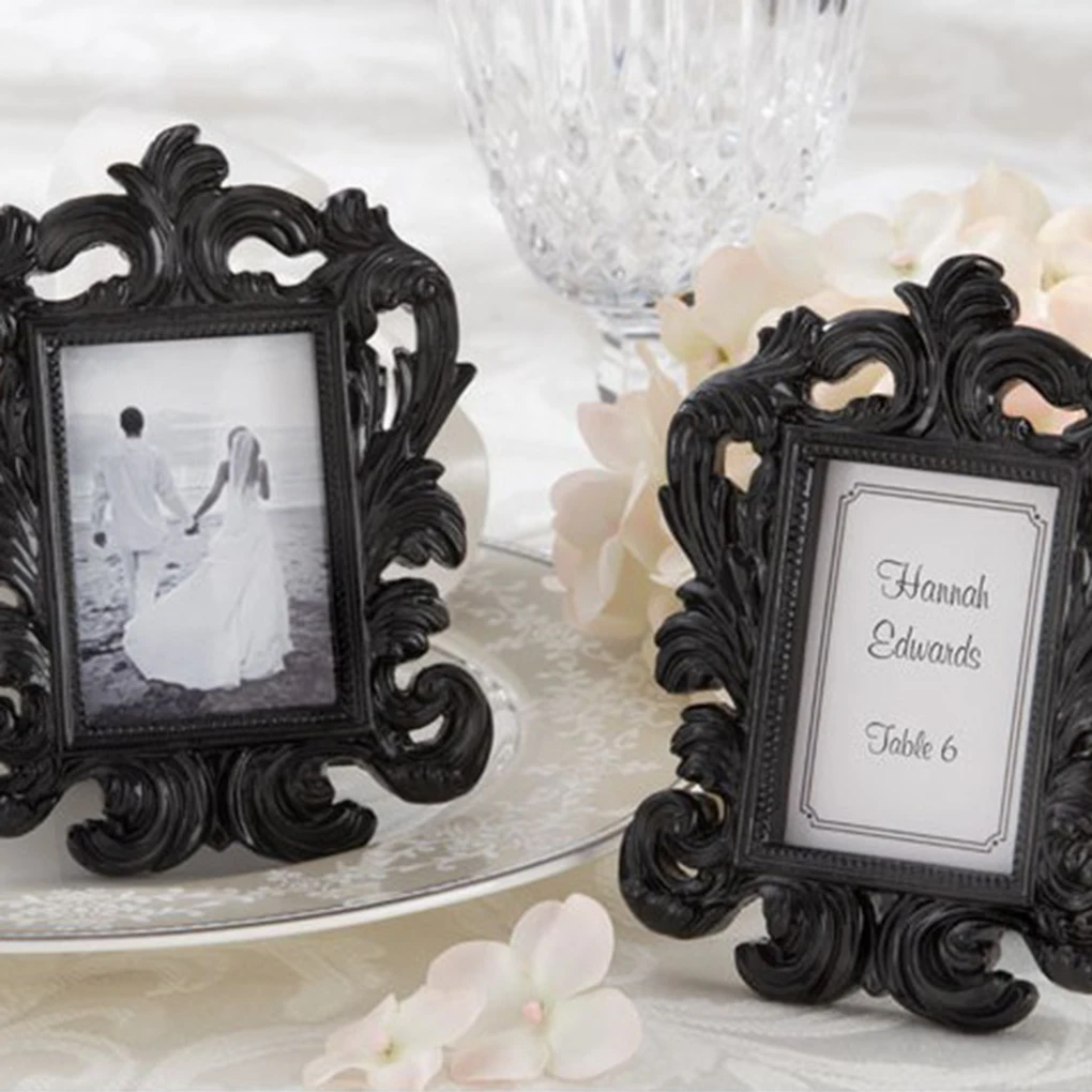 

Decorative Flower Retro Photo Frame Wedding Home Decor Desktop Picture Frame Classic Baroque small photo frame
