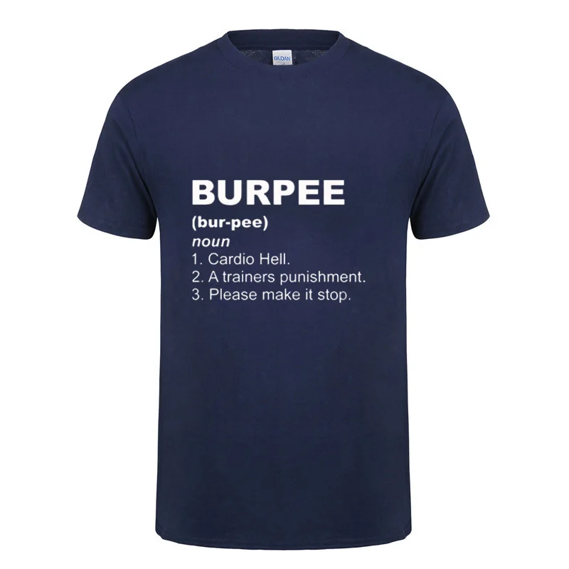 Офисная футболка с надписью «Burpee Definition», забавный подарок на день рождения для мужчин, уличная свободная хлопковая футболка для кроссфита, тренировочная одежда для спортзала