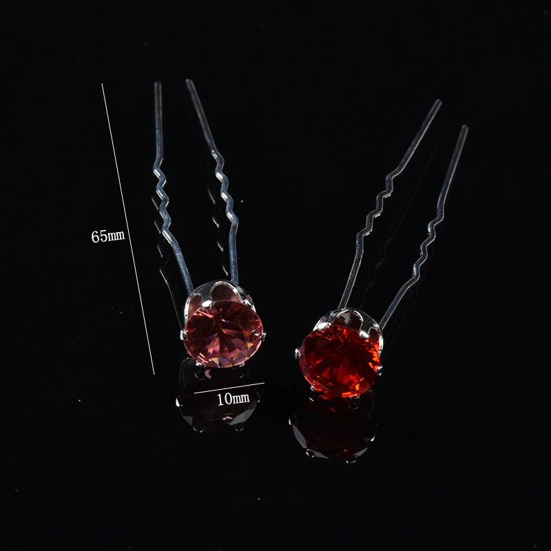 Fashion 10PCS/Set Hair Clip Hairpin Accessories Bride Crystal 10 Colors Elegant Top Grade Korean For Woman F |