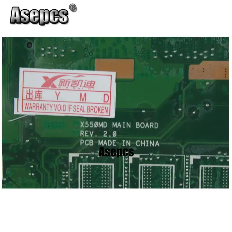 X550MD материнская плата для ноутбука Asus X550M X552M X550MJ R513MD R513MJ тест оригинальная